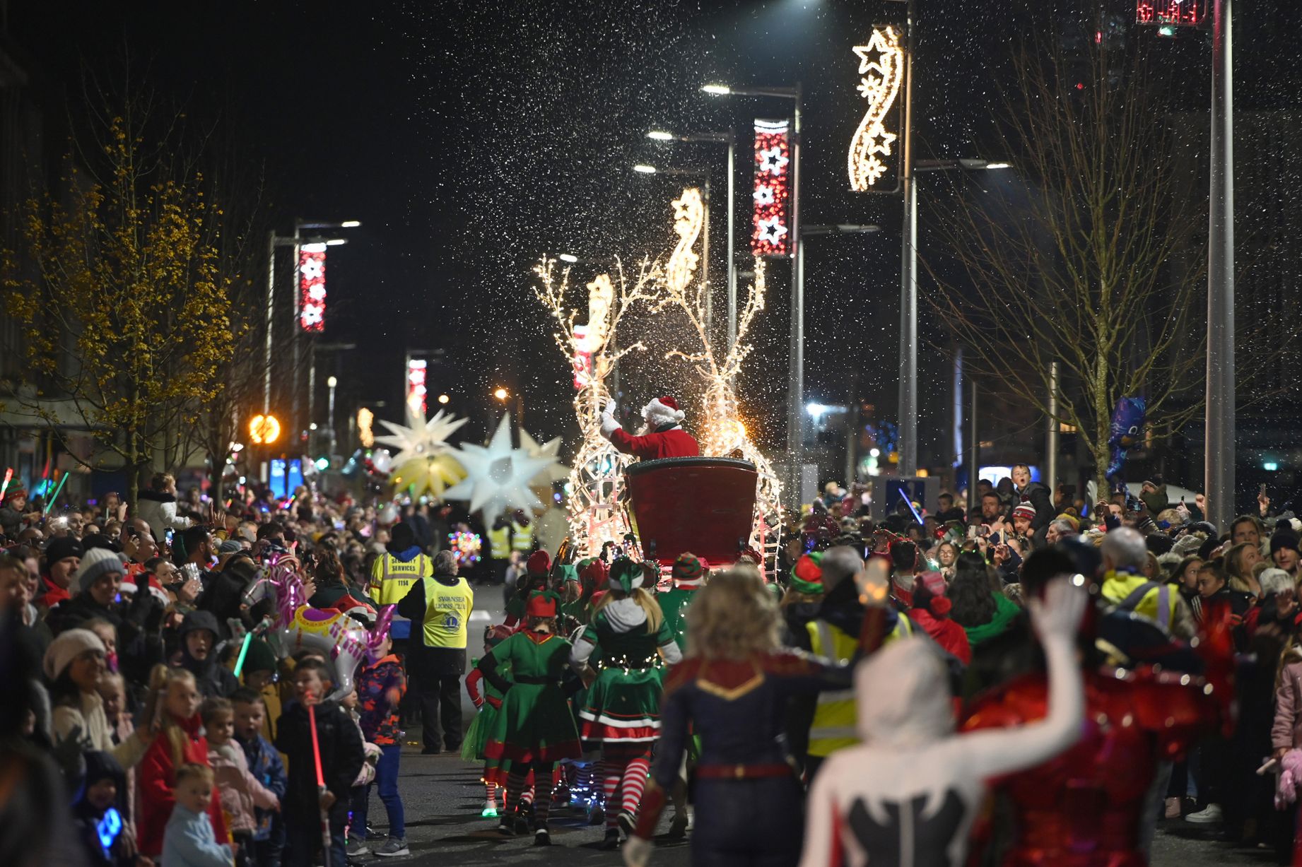 Swansea Christmas parade Total Sound Solutions